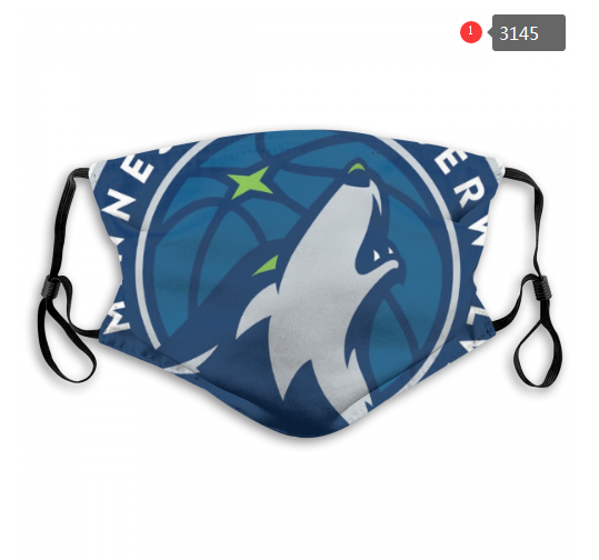NBA Minnesota Timberwolves #3 Dust mask with filter->nba dust mask->Sports Accessory